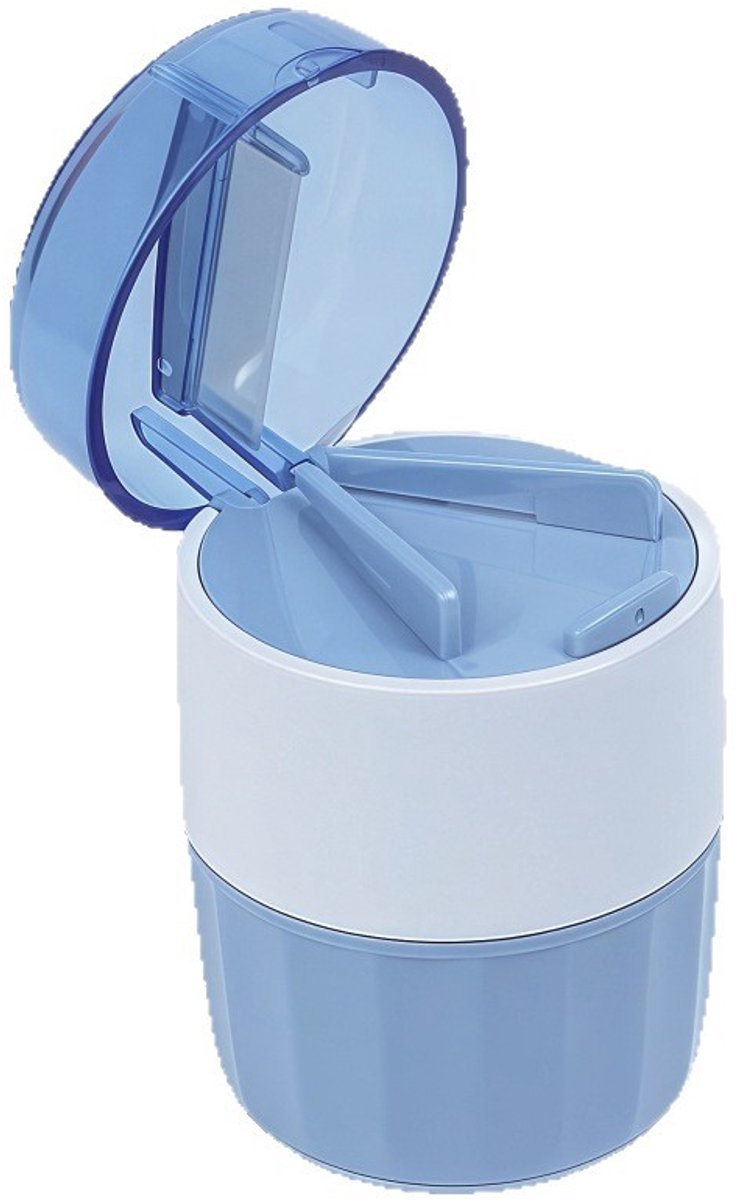 3-in-1 tablettenmolen Tablettensplitser Pillenmolen Tabletten vermalen met tablettensnijder Tabletten mortel Tablettenversnipperaar met slijpkop Pillenmolen met opbergruimte Reinigingsborstel