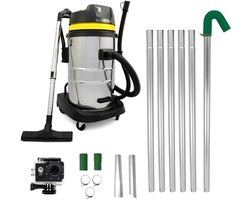Dakgootreinigingsset - 60 l - 1400 w - bereik 7,2 m