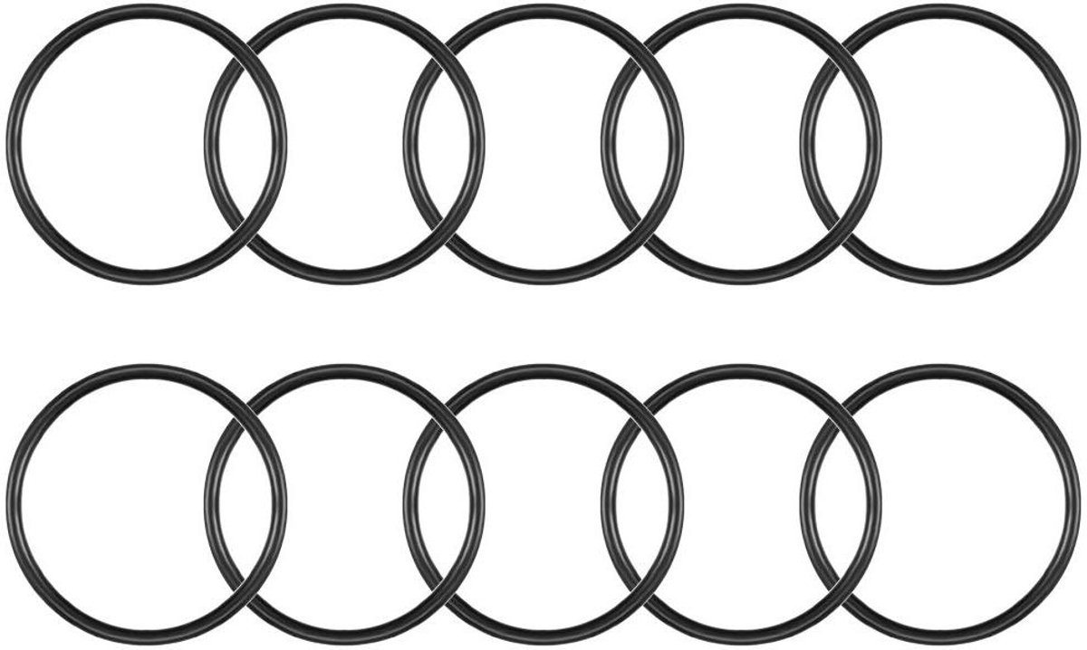 Rubberen Afdichtingen - O-ringen - Lekkages Voorkomen - Nitrilsynthetisch Rubber - 31.2x36x2.4 mm - Zwart