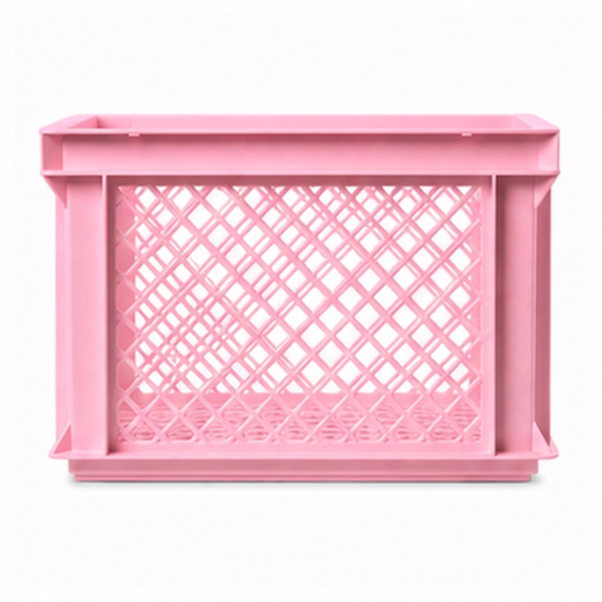 Fietskrat - 26 Liter - 40 x 30 x 22 cm - Kunststof - Roze
