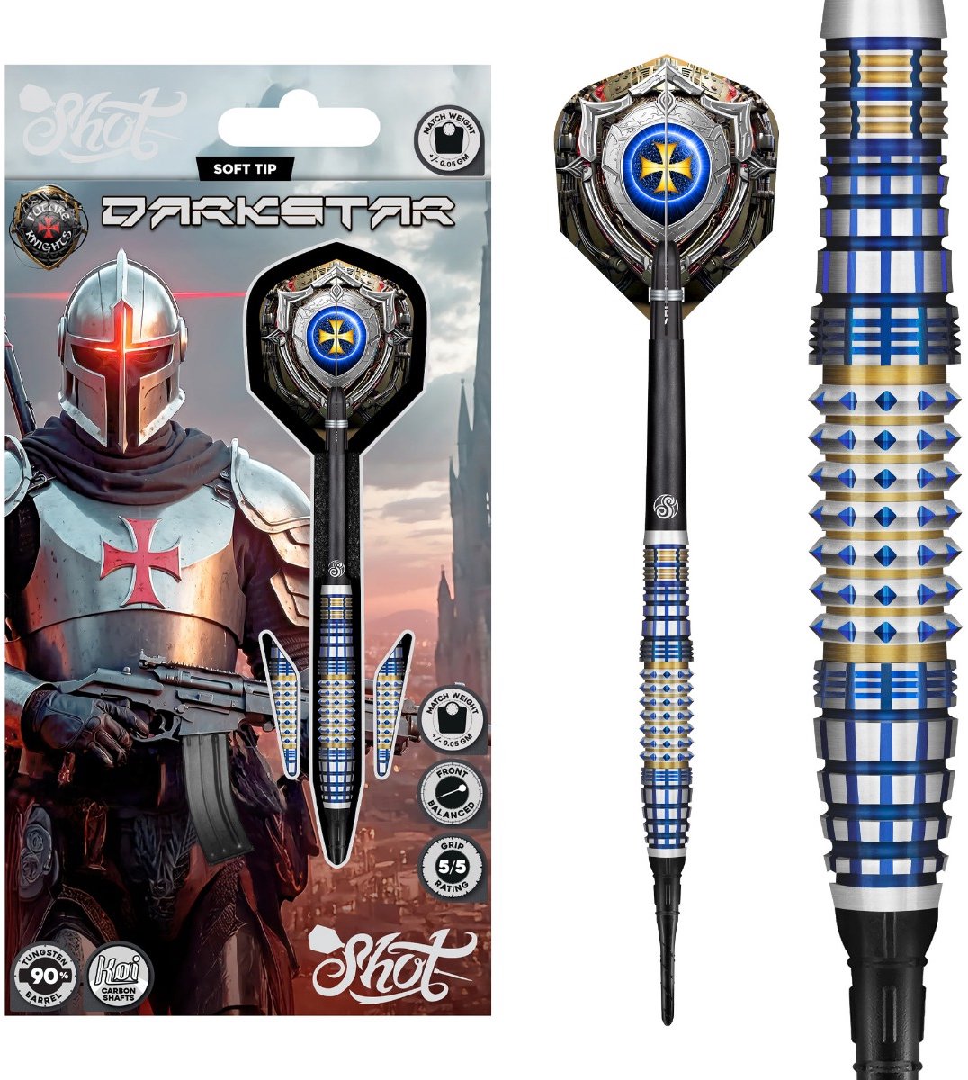 Shot Future Knights Darkstar 90% - Soft Tip Darts