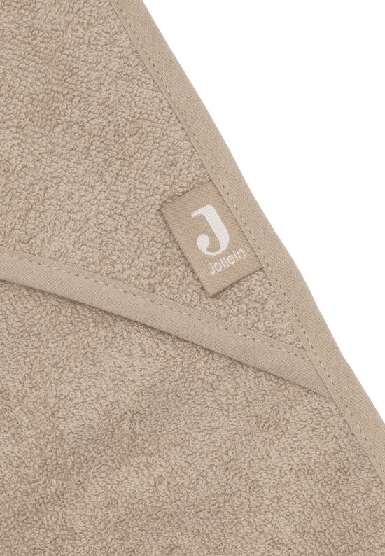 Jollein Badcape Badstof 100x100cm Milky Coffee van Jollein — afbeelding 3