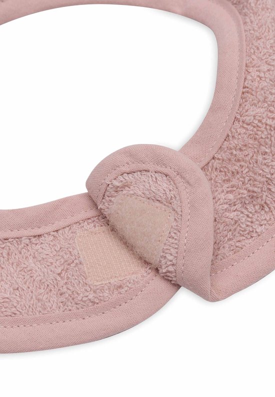 Jollein - Baby Slab Badstof - Katoen - Met Klittenband - Slabbetjes - 3 Stuks -Wild Rose/Nougat/Biscuit van Jollein — afbeelding 3