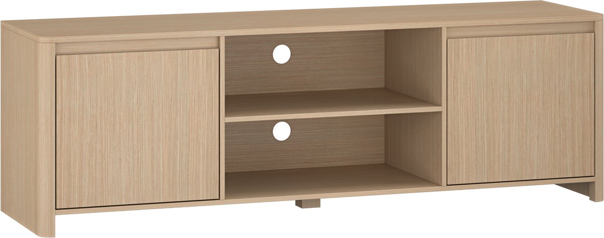 TV meubel Takranmaa tv lowboard 150x40x50 cm eikenkleurig [en.casa]