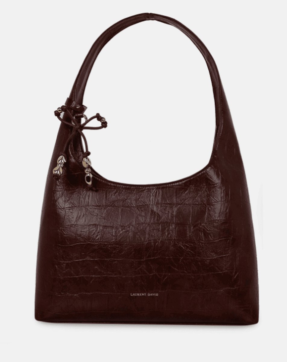 Laurent David Dames Shouderbag Lauren | Bordeaux | Maat: One Size