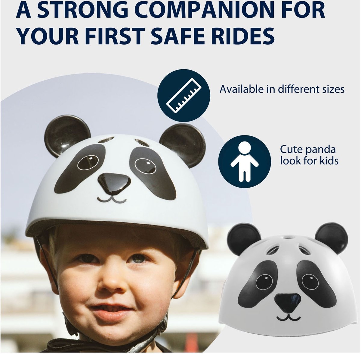 HUDORA Kinderhelm Pandy - Maat 44-47