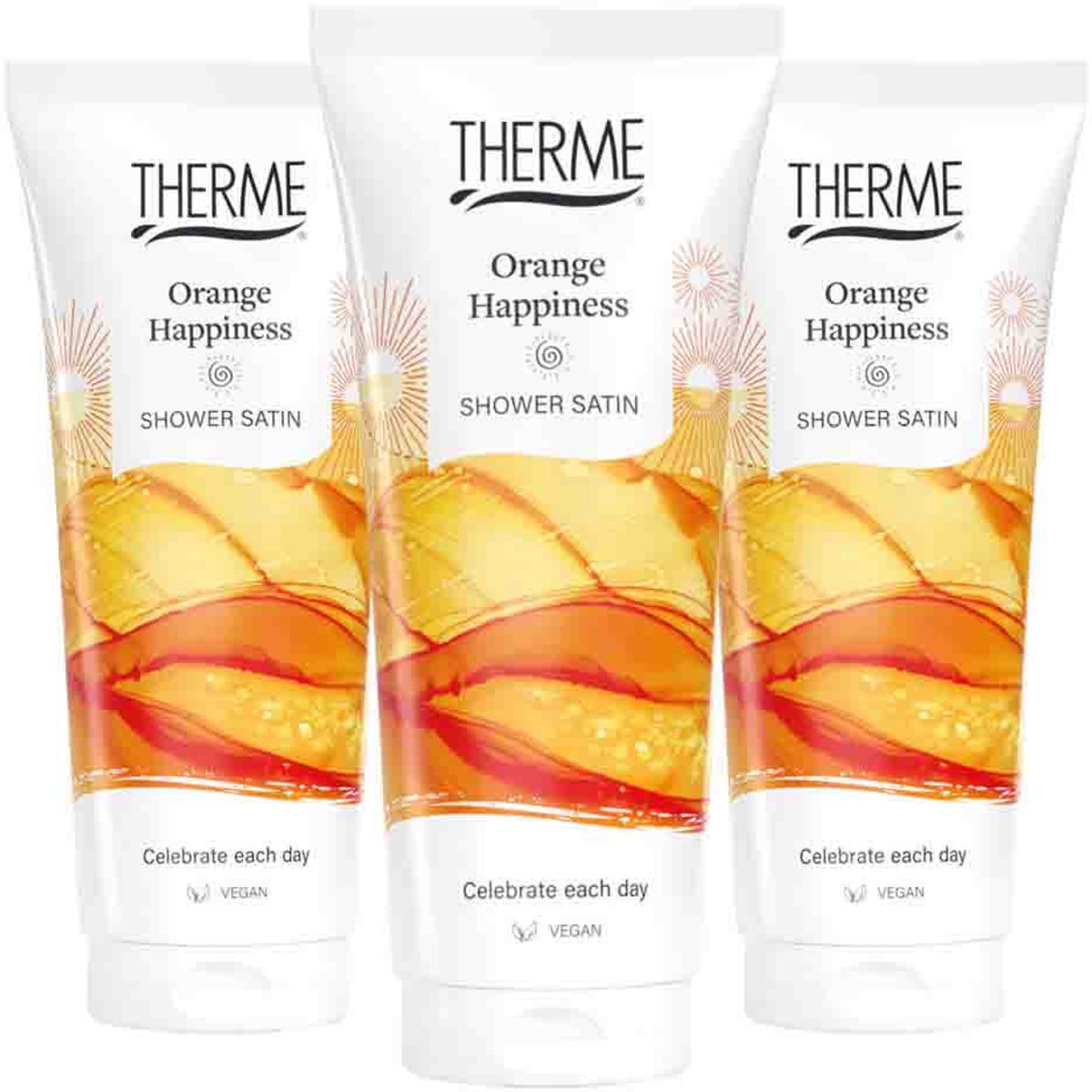 Therme Shower Gel Orange Happiness - 3 x 200 ml - Voordeelverpakking
