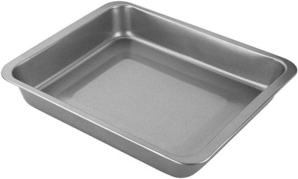 Bakplaat Koolstofstaal Compacte Bakvorm Oven Gebruik Antiaanbaklaag 23 x 18 x 5 cm Grijs