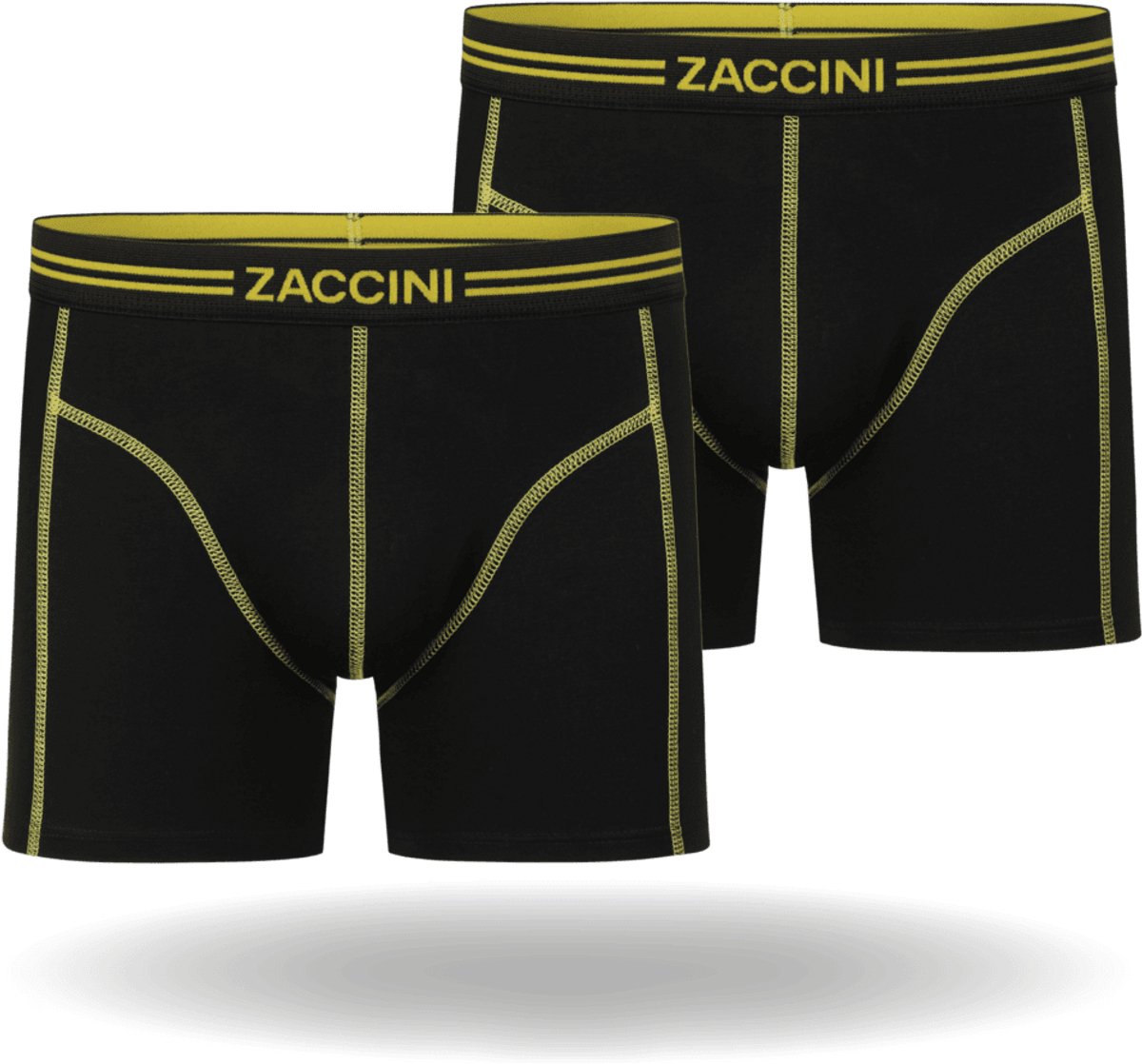 Zaccini Cotton Stretch Boxershorts - Zwart - 2 stuks - Heren onderbroeken - Boxer - 95% Katoen - Maat XXXL