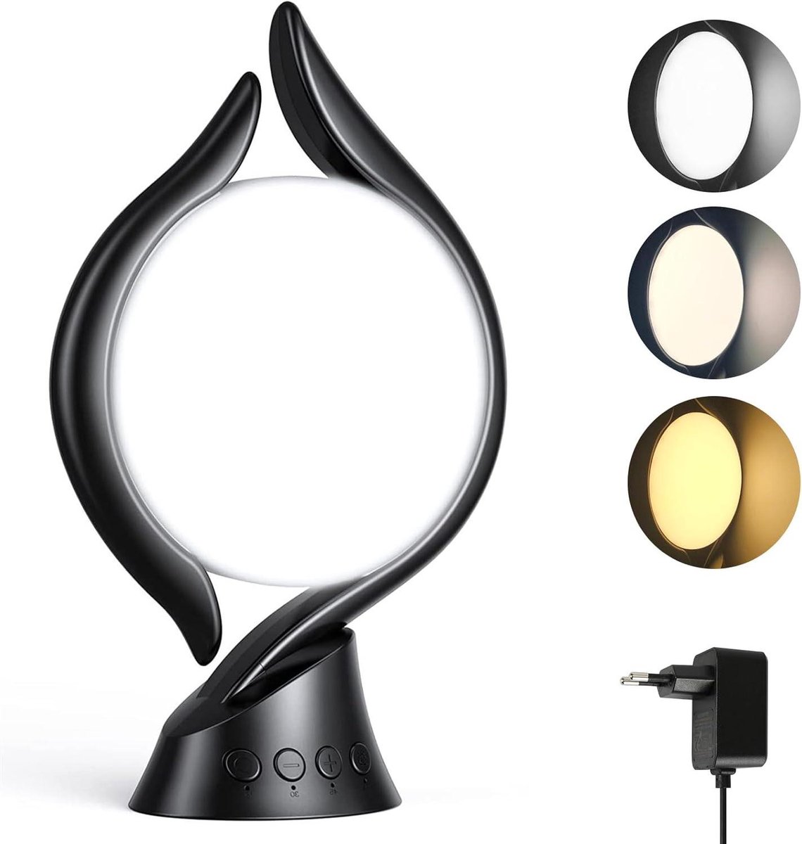 Daglichtlamp - Zonlichtlamp - Verbeteren concentratie - UV-vrij volspectrumlicht - 15000 Lux - Zwart