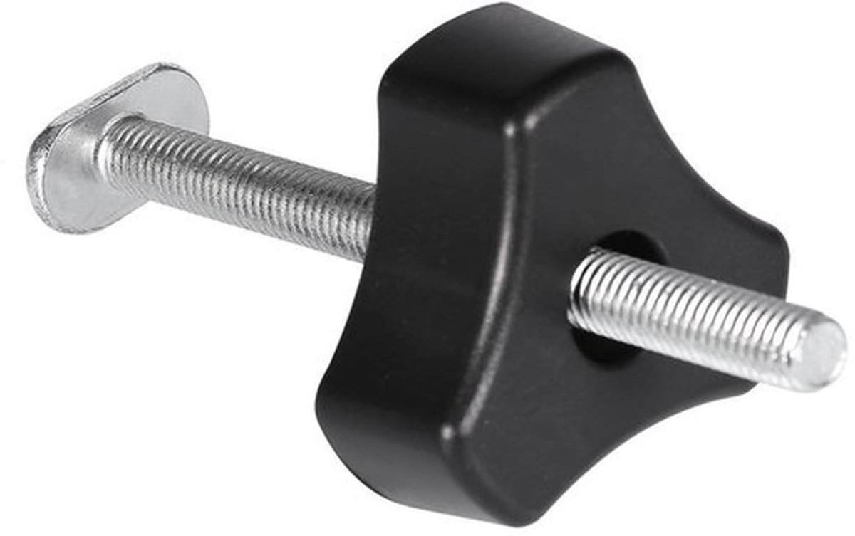 T-sleufklem met schroefdraad M8 - uitschuifbare klemset - T-schroef - knopmoer - metalen klemmenset - voor houtbewerking