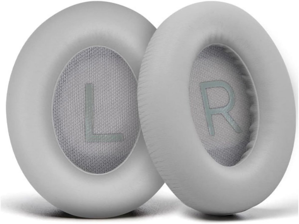 Comfortabele Oorkussens voor Noise Cancelling Hoofdtelefoons - Zacht PU Leer en Geheugenfoam (Grijs)