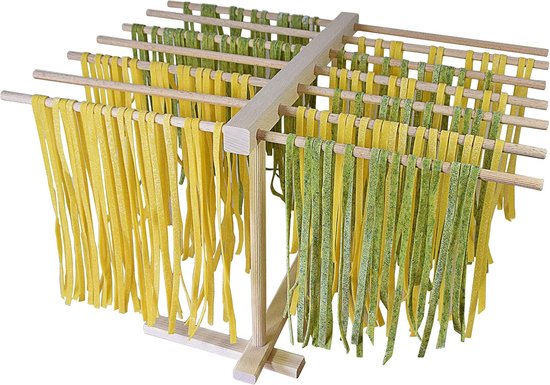 SnelShoppen - Stretch droogt pasta, hout, beige - Ideaal voor keuken, feest, camping, multifunctioneel, duurzaam materiaal, praktisch en stijlvol van Snelshoppen — afbeelding 3