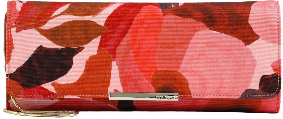 Ted Baker clutch Malisae Printed Clutch Bag Dk - Orange rood