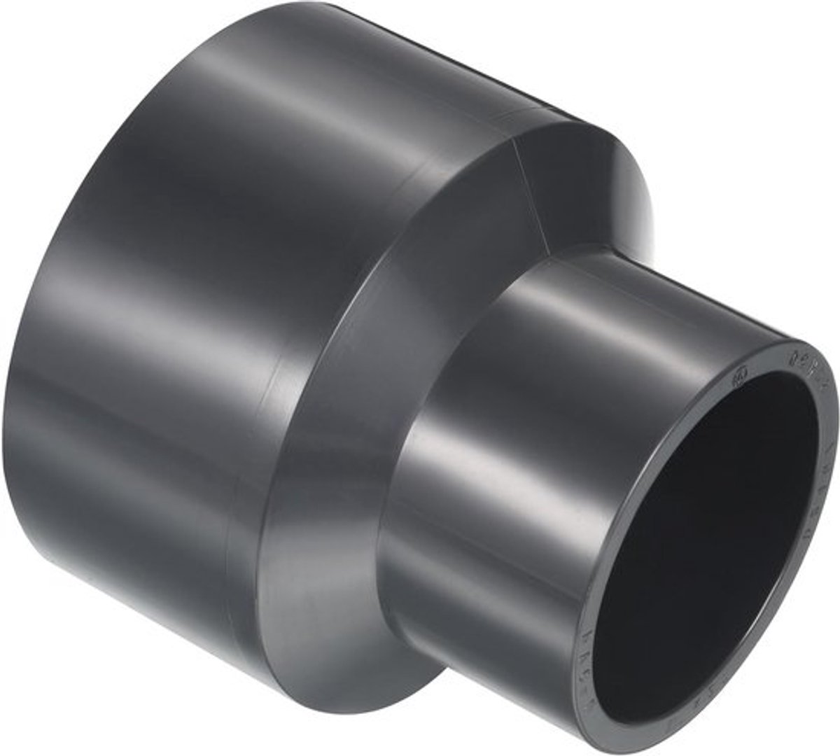 UPVC reducer fitting voor pijpen, rechte adapter/koppeling voor badkamer, keuken en wastafel (grijs, 3" x 2") - Duurzaam en betrouwbaar voor waterafvoer en sanitair