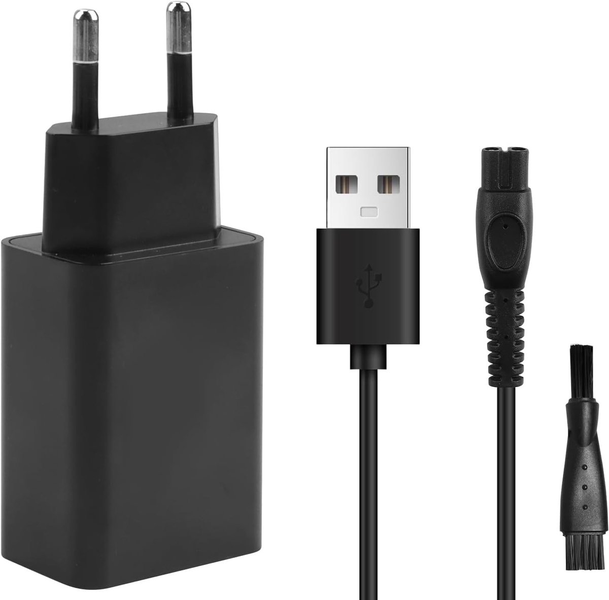 Oplaadkabel 5V voor One Blade Scheerapparaten, USB Voeding, 1 Meter Lang, Geschikt voor Diverse Modellen