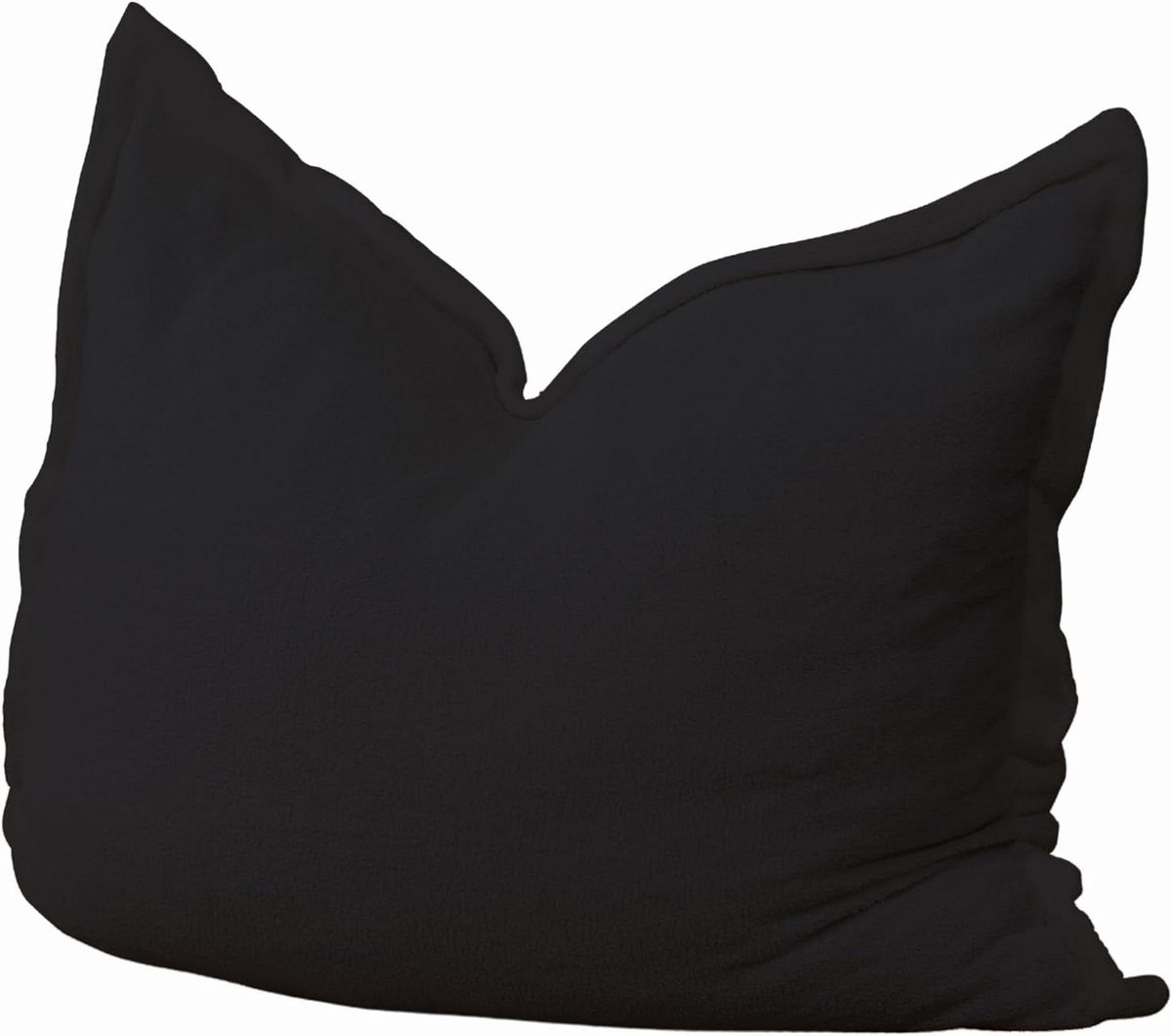 XXL Zitzak - Grote Poef - Ontspannen Thuis - Afneembare Hoes - 180x140 cm - Zwart