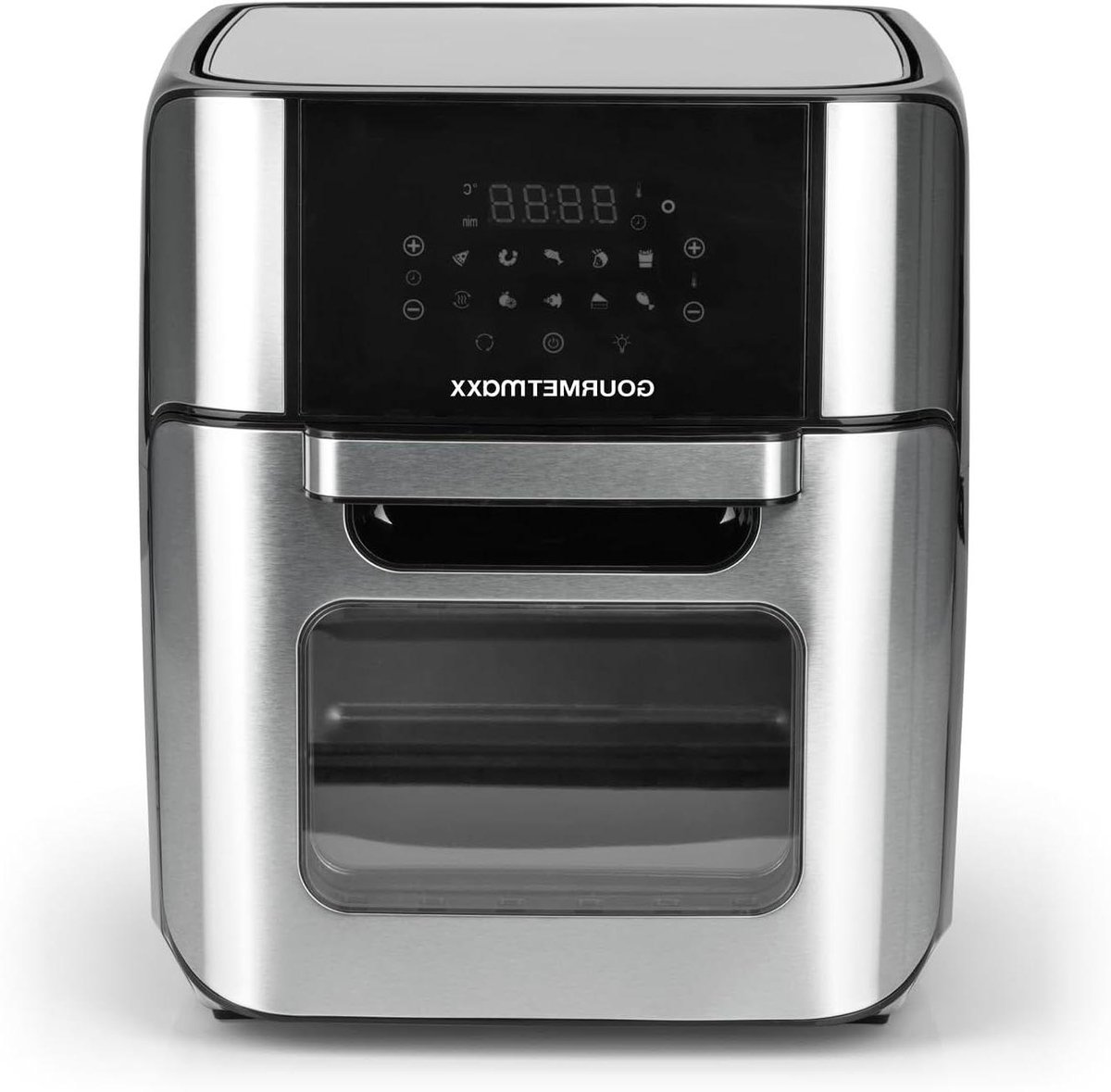 Hetelucht friteuse - Airfryer oven - Vetarm koken - XXL 12 liter capaciteit - 10 programma's - Zilver