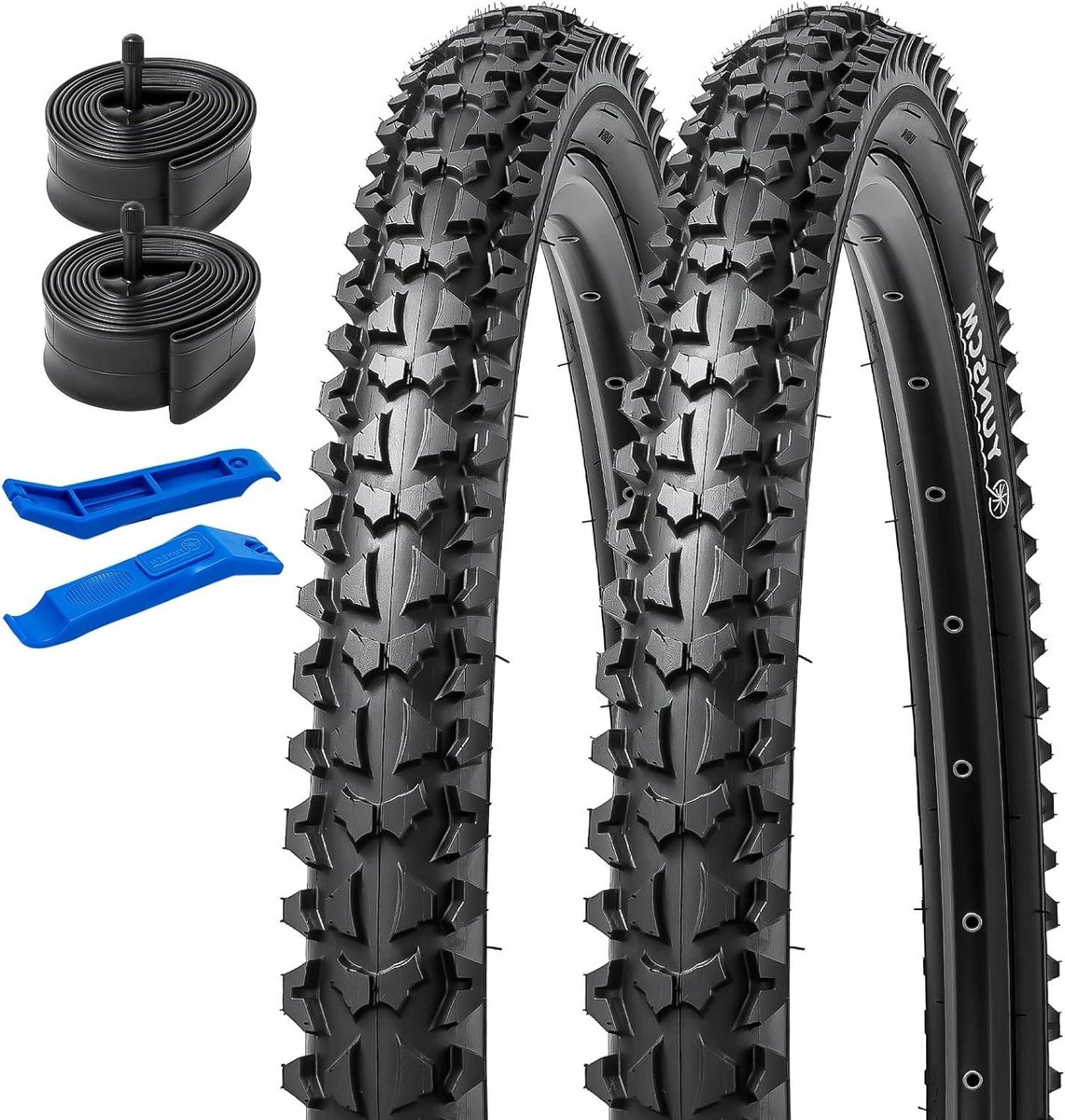Fietsbanden en Binnenbanden - Mountainbike Onderdelen - Off-road Rijden - Duurzaam Butylrubber - 24x2.125 inch - Zwart