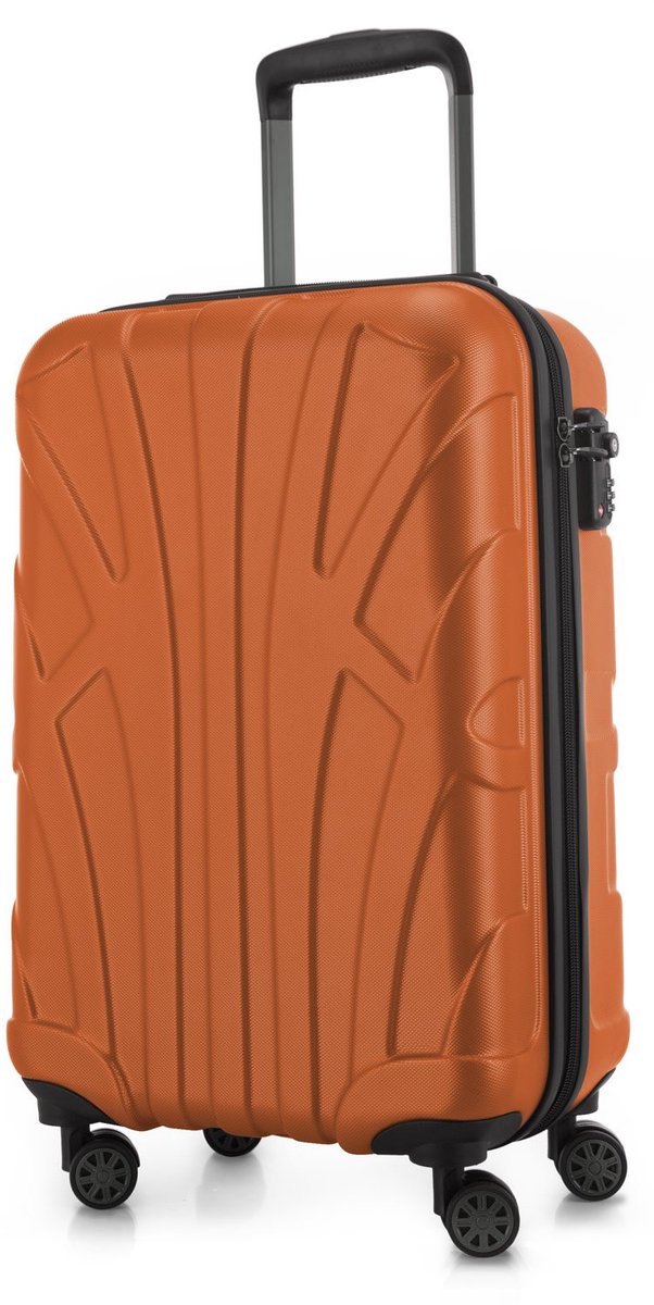 SnelShoppen - Suitline Kofferset 3 delig ABS harde schaal handbagage 55 cm middel 66 cm groot 76 cm uitbreidbaar TSA slot 4 dubbele wielen Telescopisc