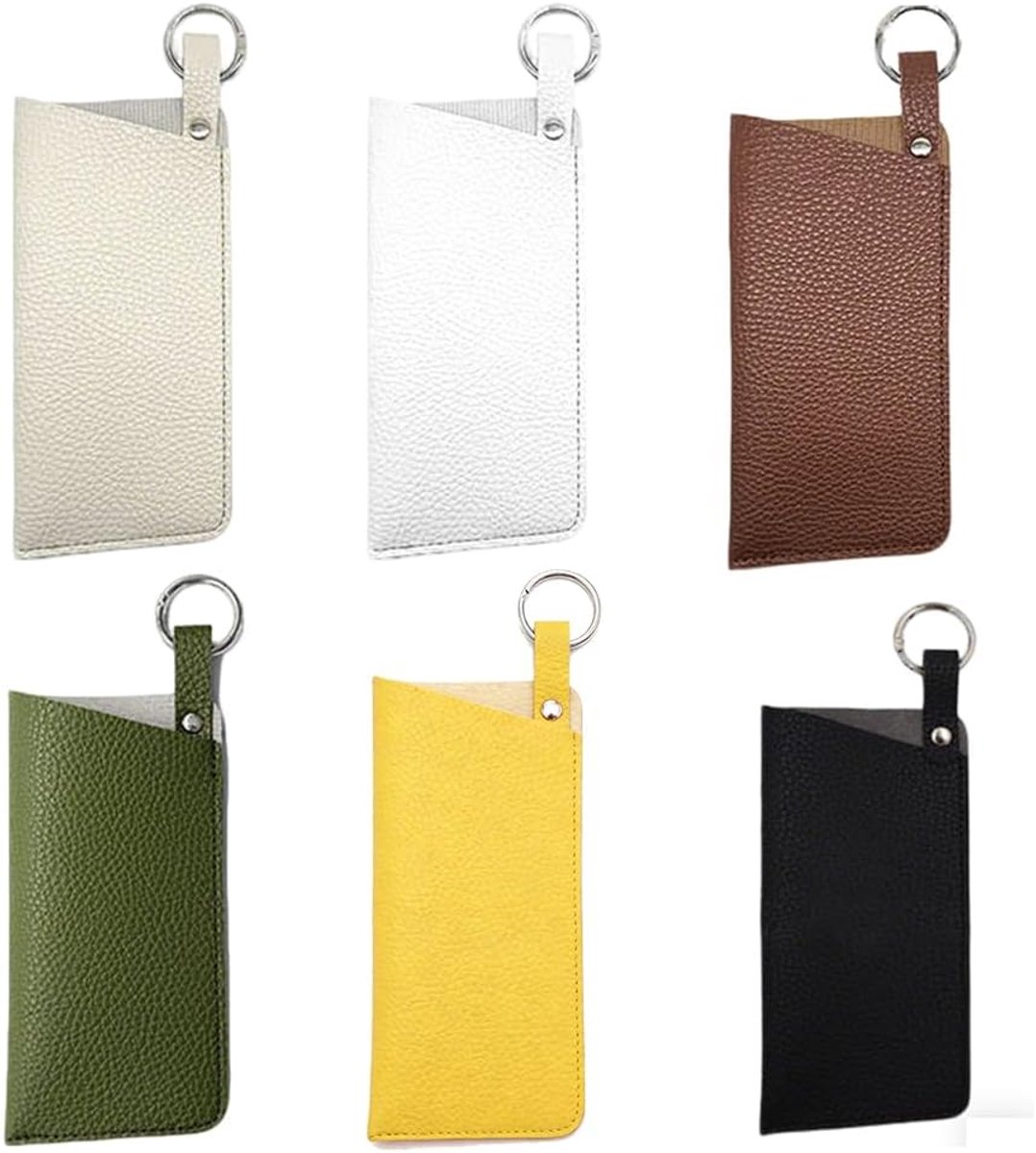 Zonnebril etui - echt leer - met lus sluiting - bescherming voor uw brillen - SnelShoppen