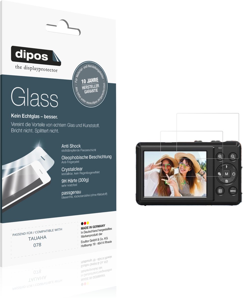 dipos – 2x Pantserfolie geschikt voor TAUAHA 78 | 9H Screenprotector