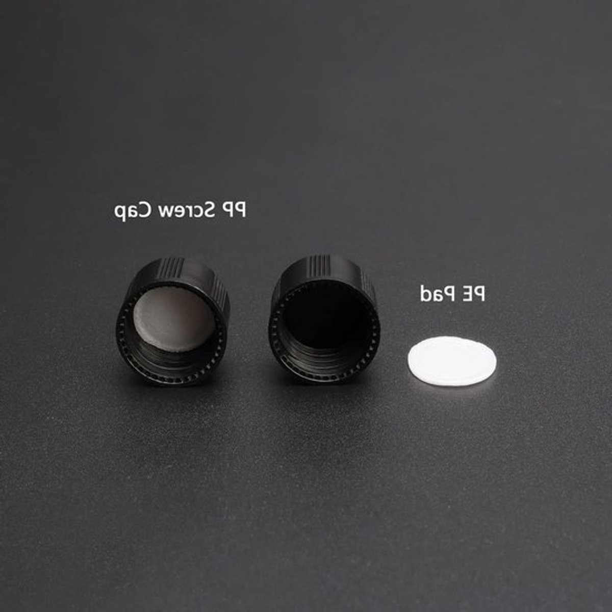 Set van 30 lege 5ml bruine glazen flessen met zwarte schroefdop voor monsters en opslag