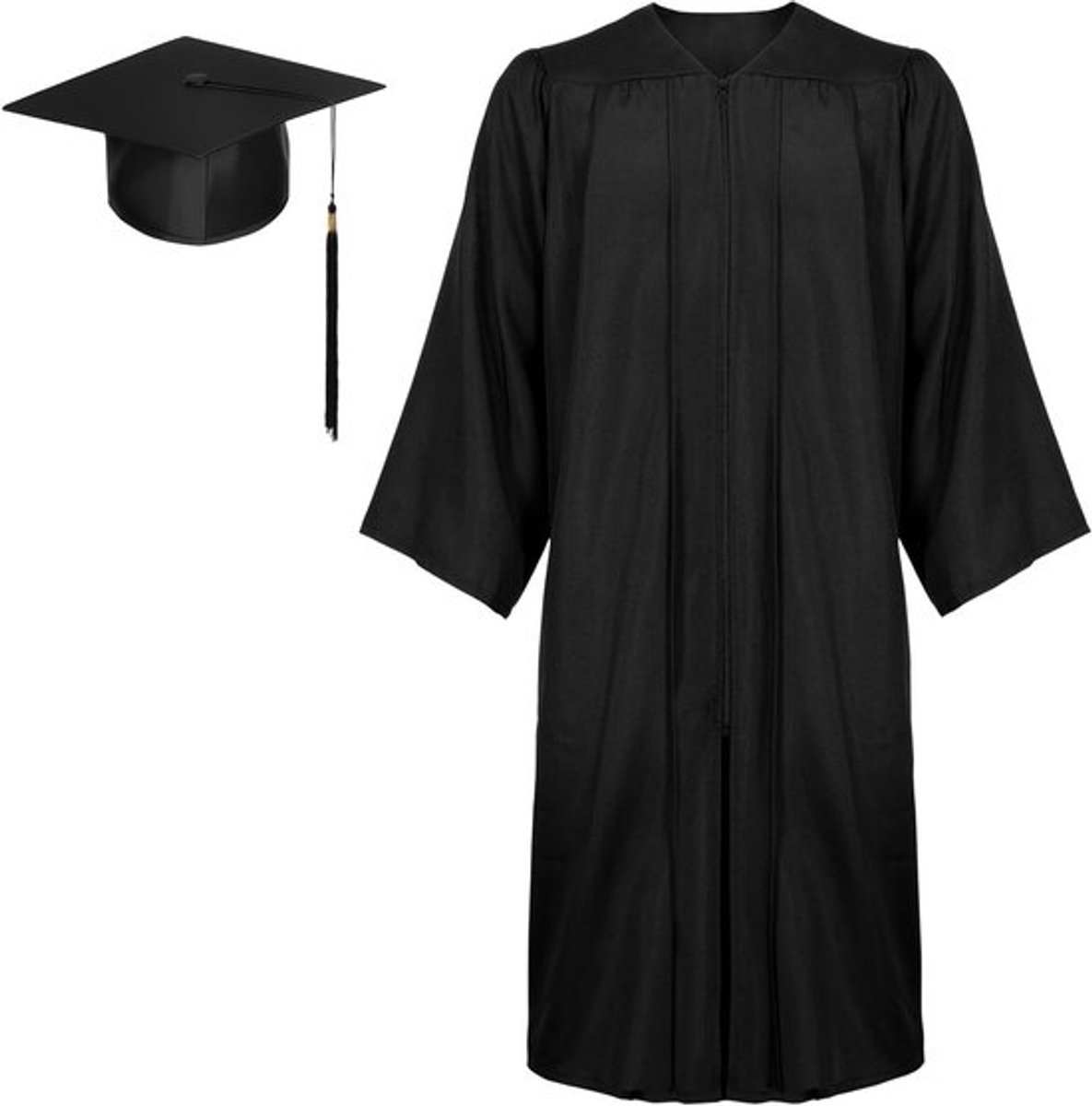 Afstudeerhoed voor Unisex Graduates met Robe en Doktershoed - Perfecte Kostuums voor Bachelor en Master Afstuderen, Geschenken voor Universiteit en Ceremonies