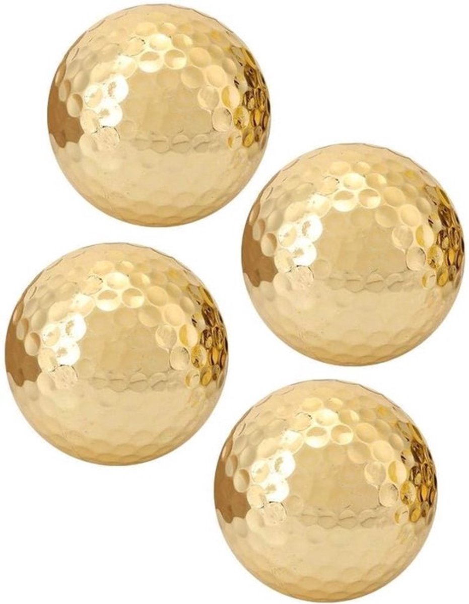 Set van 4 Hoge Kwaliteit Golfballen, Dubbellaagse Constructie, Ideaal voor Sporttraining en Driving Range