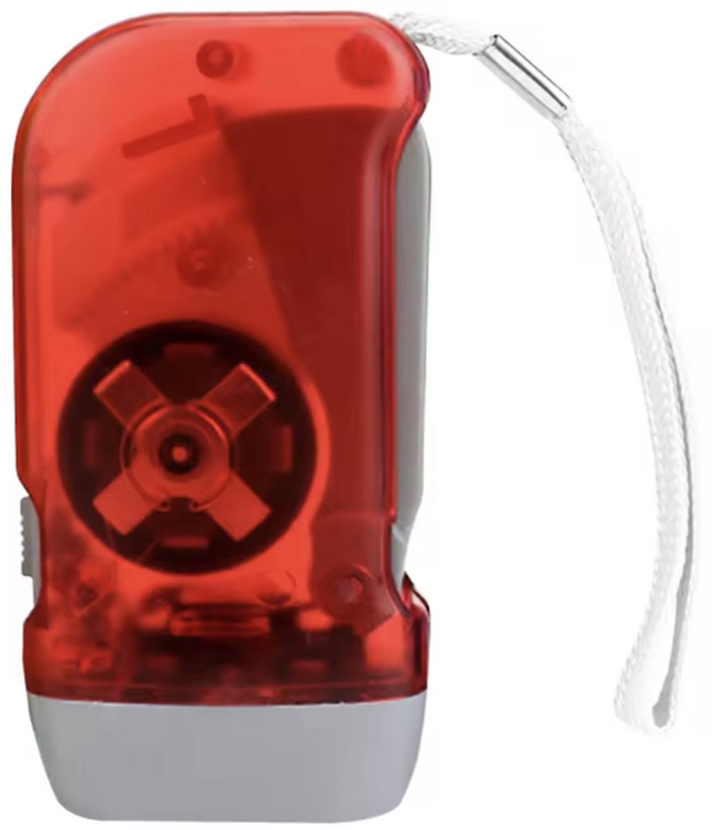 Knijpkat - Zaklamp - Zaklamp zonder batterijen - Noodlampje - Noodpakket - Rood - Kunststof - 1 stuk - CHPN