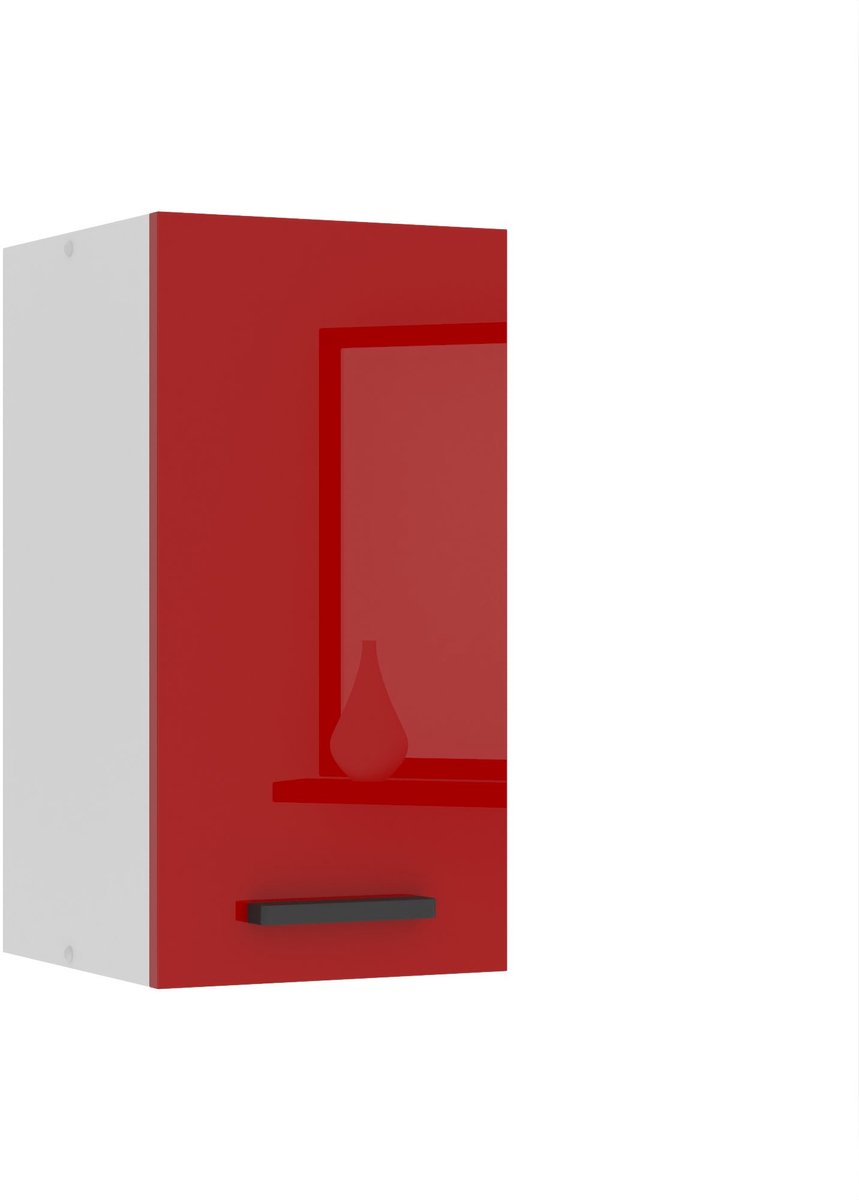 BELINI Hangkast SG 30 cm met 1 Deur - Rood Hoogglans