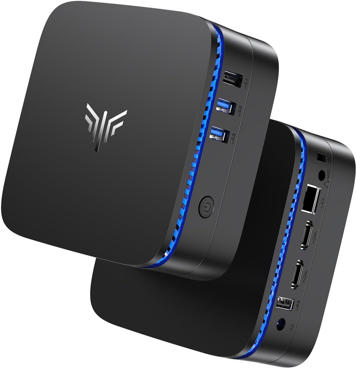 SnelShoppen - NiPoGi AK1 Plus Mini PC Intel N5030 12GB RAM 256GB SSD 4K Dual Display HDMI 2.0 WiFi5 BT4.2 Compacte Desktop PC voor Kantoor en Onderwij