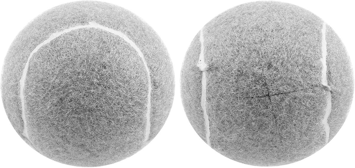 Tennisballen voor Meubelpoten en Vloerbescherming - Duurzame Vilt Covers in Zwart, 2 Stuks