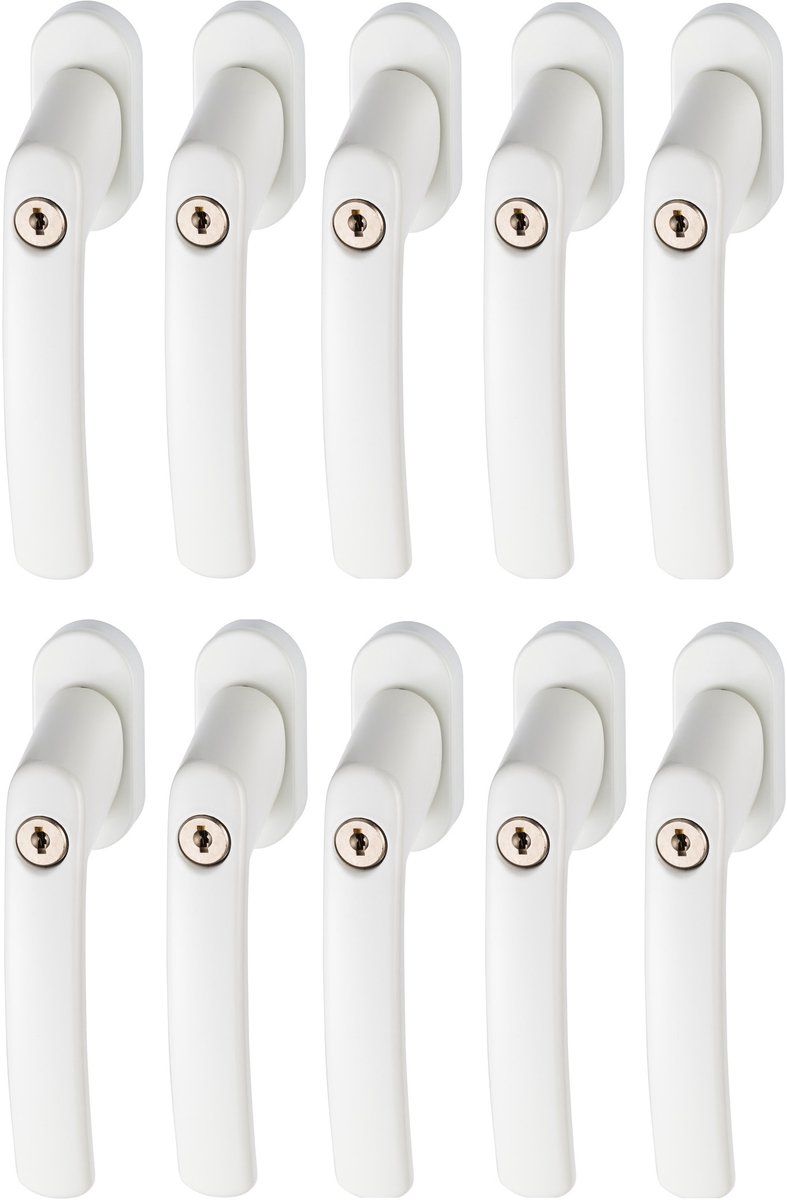 ABUS Afsluitbare raamgreep FG200 AB208 gl. - wit - set van 10