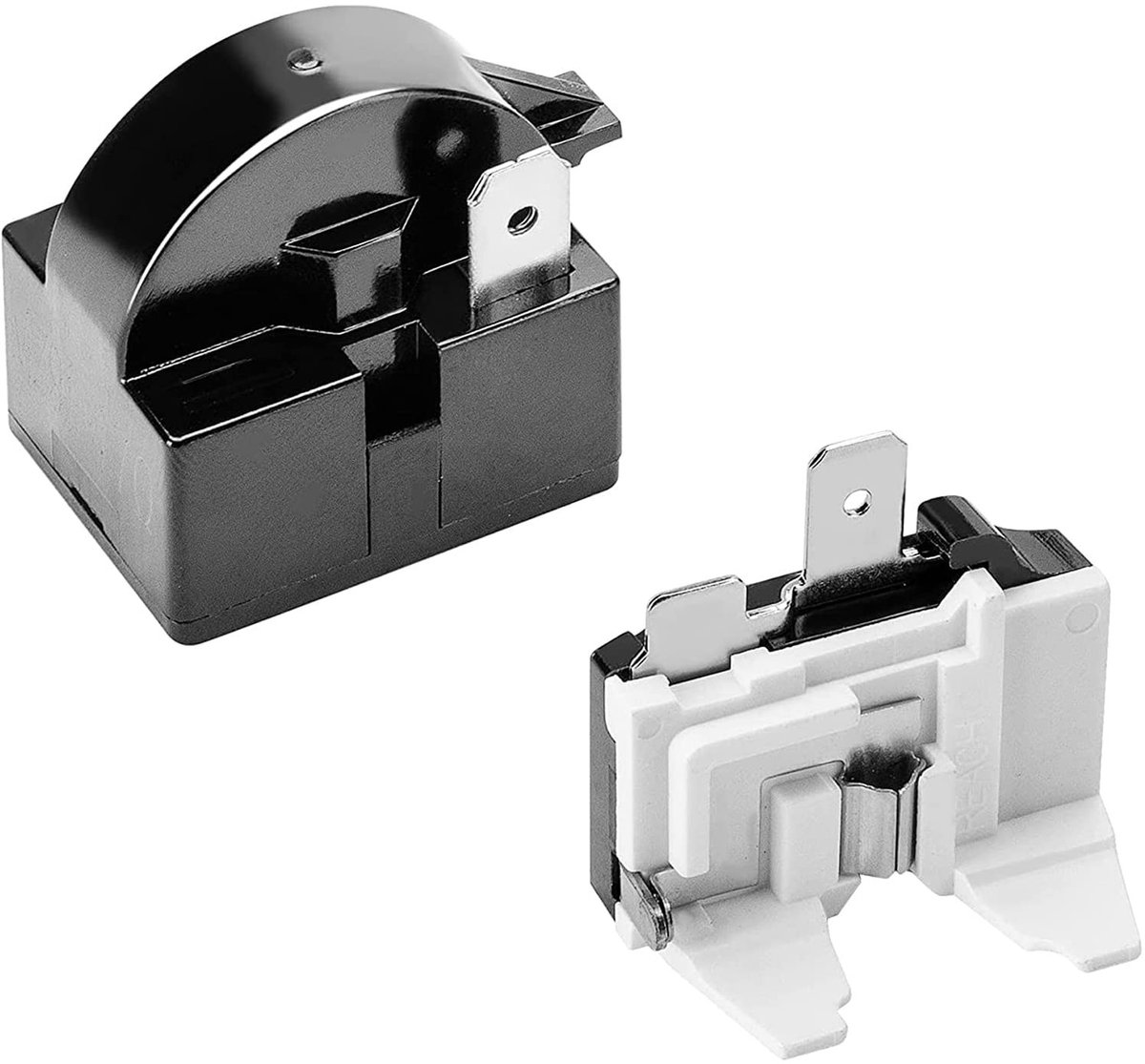 PTC Starter Relay voor Koelkast, 1-Pin 4.7Ω, Overbelastingsbeveiliging en Compatibel met Fridge Compressor 1/2 HP