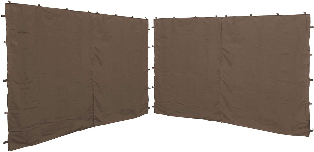 Elzusha - Set van 2 Zijwanden voor Paviljoen Nizza 3x4m Taupe