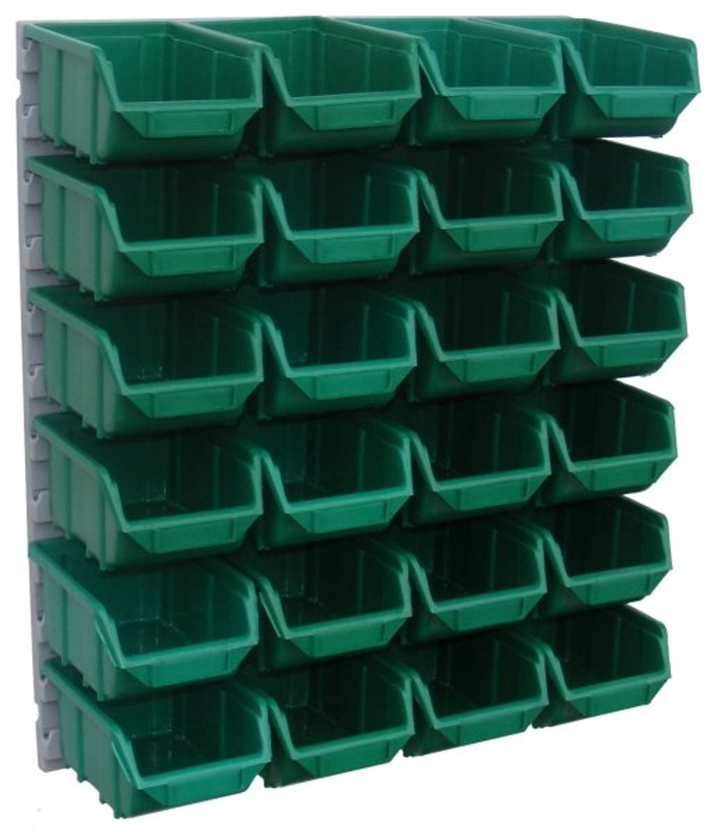 Gereedschapsbord met 25 Ecobox Bakjes - 45x54cm