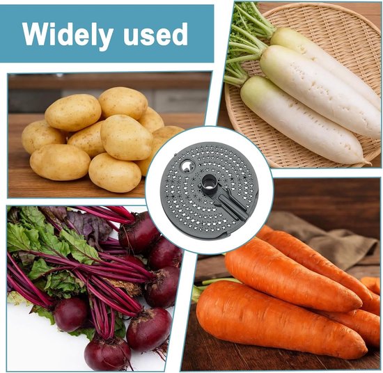 Aardappelschiller opzetstuk voor TM5 TM6 TM31, groenteschiller met kunststof rasp en accessoires voor efficiënt schillen van groenten en fruit — afbeelding 4