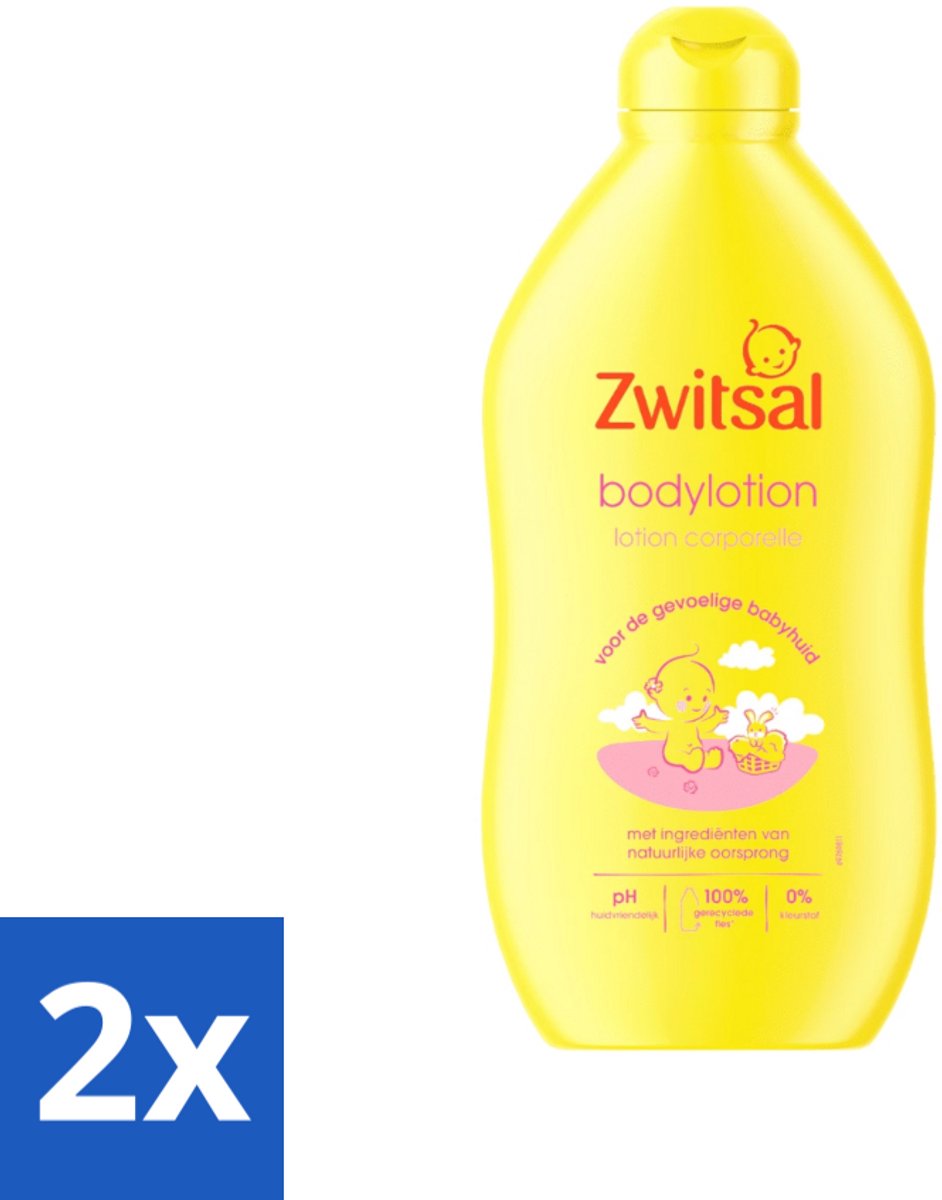 2 x Zwitsal - Babyverzorging - Bodylotion - Extra Verzorgend en Zacht - 400 ml - Babylotion - Babyhuid - Verzorgende Lotion - Hydraterende Lotion - Zwitsal