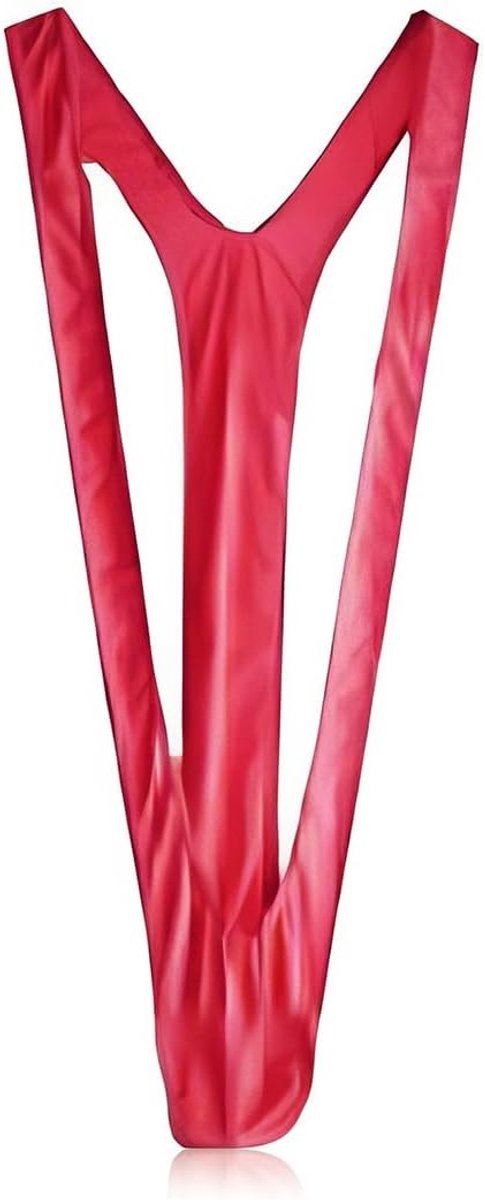 Hoog gesneden rode heren slip voor feesten, comfortabele pasvorm, één maat, trendy ondergoed
