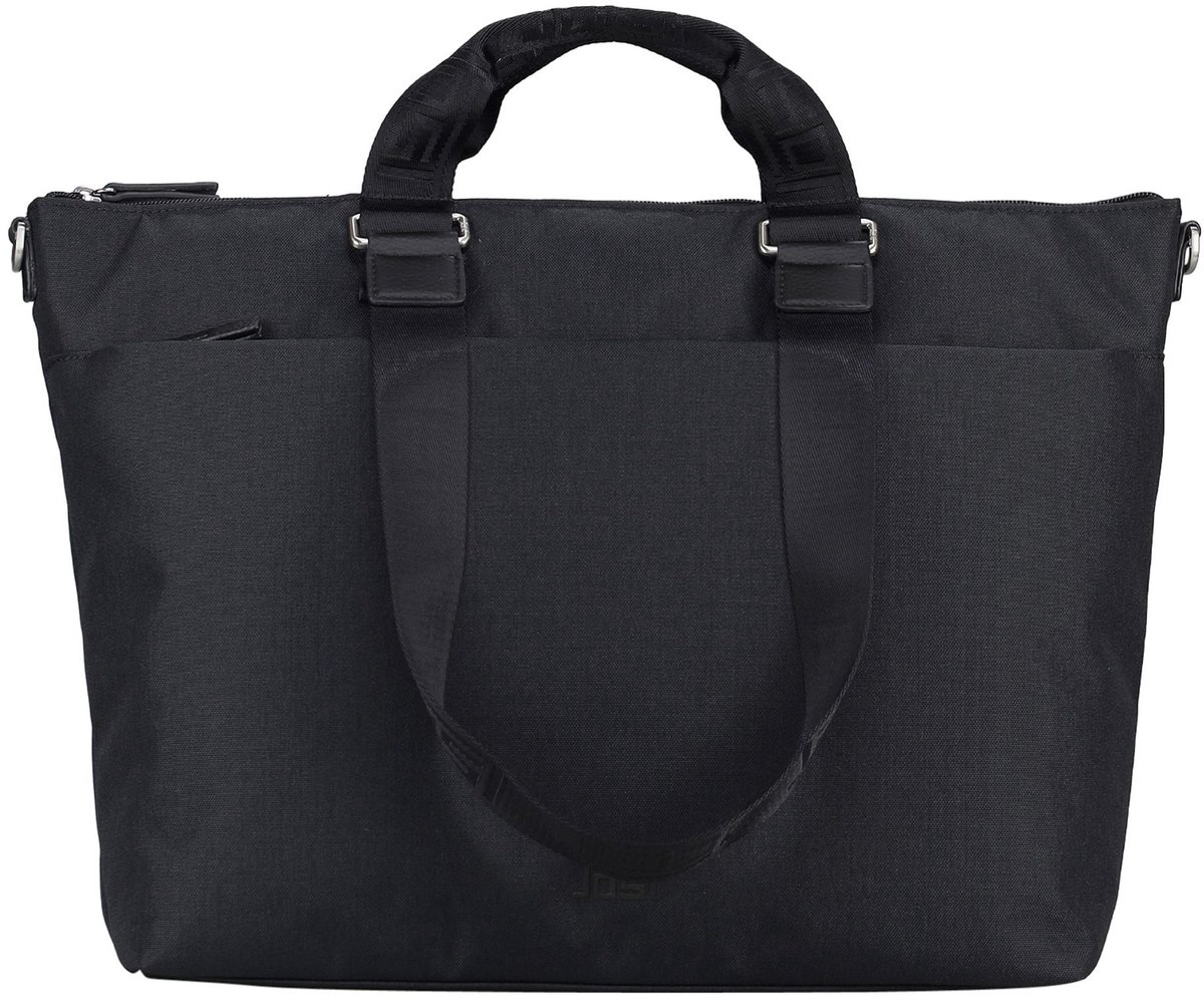 JOST business tas shopper met laptopvak Bergen Business Shopper Black zwart
