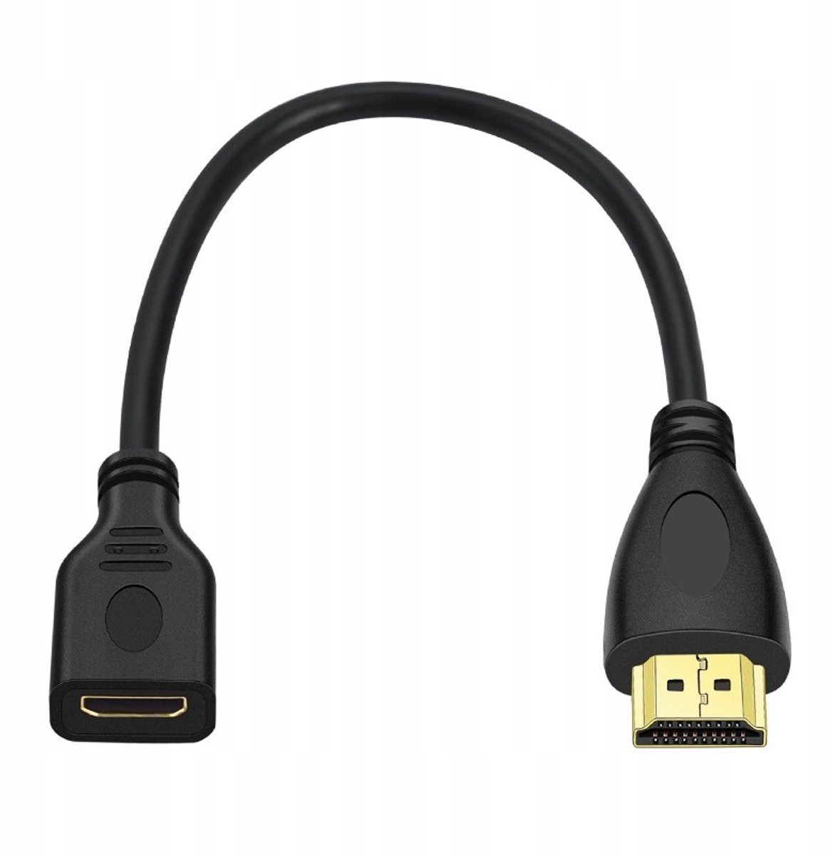 Image of Mini HDMI naar HDMI Kabel 1.4 4K 15cm - Goudkleurige Connectoren