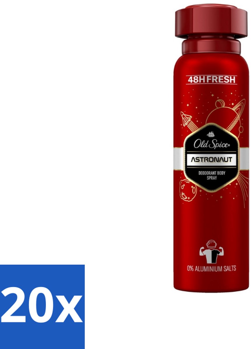 Old Spice – Deospray – Astronaut – 150 ml - Bulkverpakking - 20 stuks