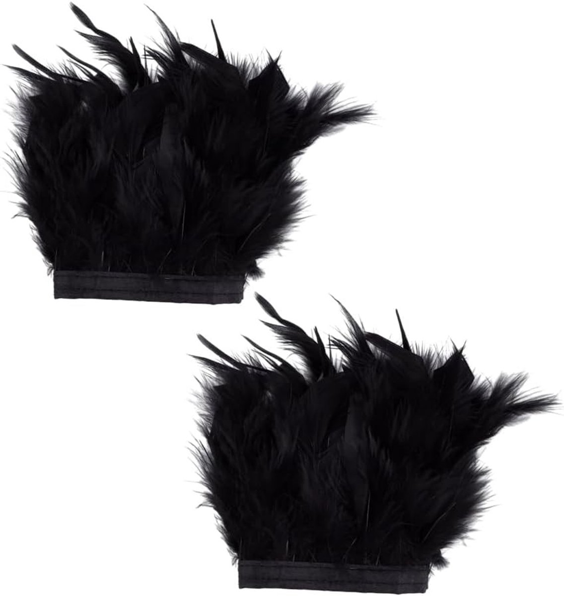 Feather Slap Armband Set voor Dames - Gothische Polsmanchetten en Handschoenen voor Halloween Cosplay en Feestkostuums