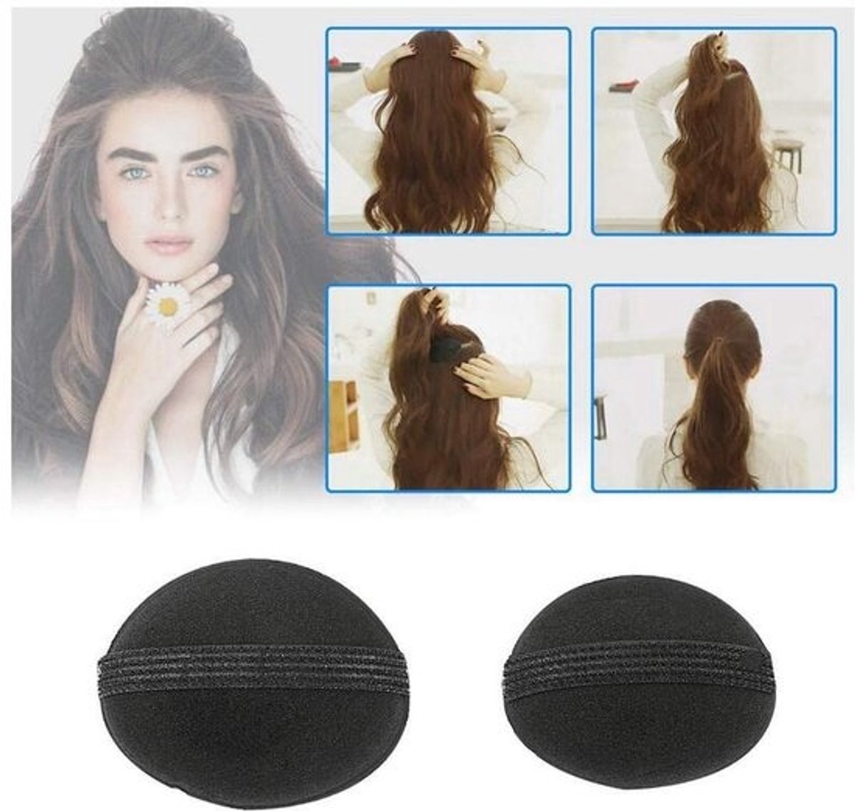 8-delige Styling-Accessoires-Set voor Haarstijlen, Donut-Maker en Haartools voor Dames en Meisjes