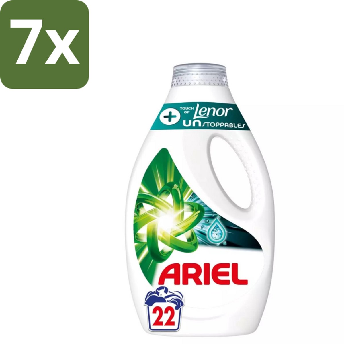 7 x Ariel – +Touch van Lenor Unstoppables – Vloeibaar Wasmiddel – 990 ml - Vloeibaar Wasmiddel - Krachtige Reiniging - Langdurige Frisheid - Vlekverwijdering - Kleding Reinigen