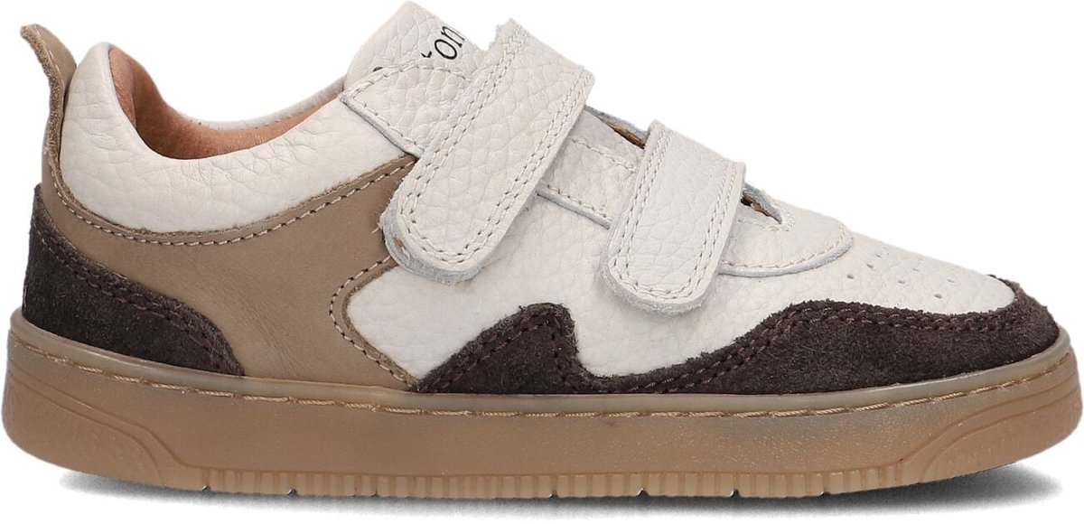 Ton & Ton Jongens Lage sneakers Bernt - Gebroken wit - Suède - Maat 24