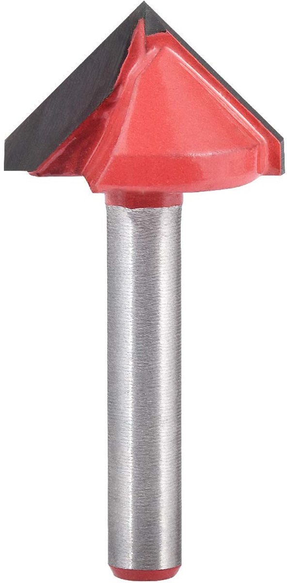 Solidchoice - V-Groove Frees voor CNC Bewerking met 6mm Schacht