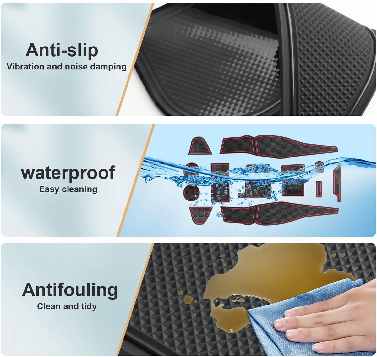 Elzusha - Non-slip Rubber Mat voor Ford Puma II MK2 / ST 2020-2024