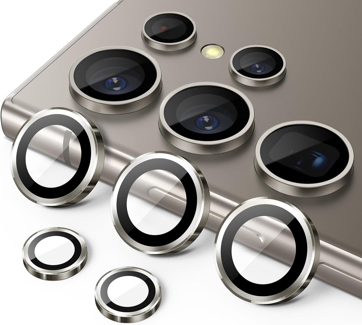 GREEN ON Camera Glass Shield Protection For Galaxy S24 Ultra